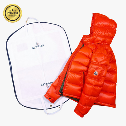 Orange MAYA [Premium Quality] Hooded Puffer Jacket