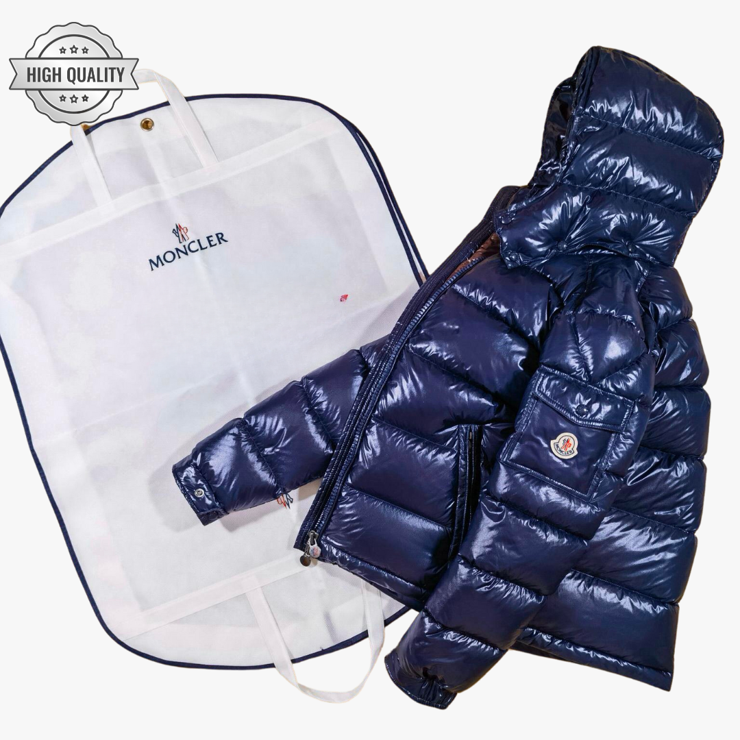 Navy Blue MAYA [High Quality] Hooded Puffer Jacket