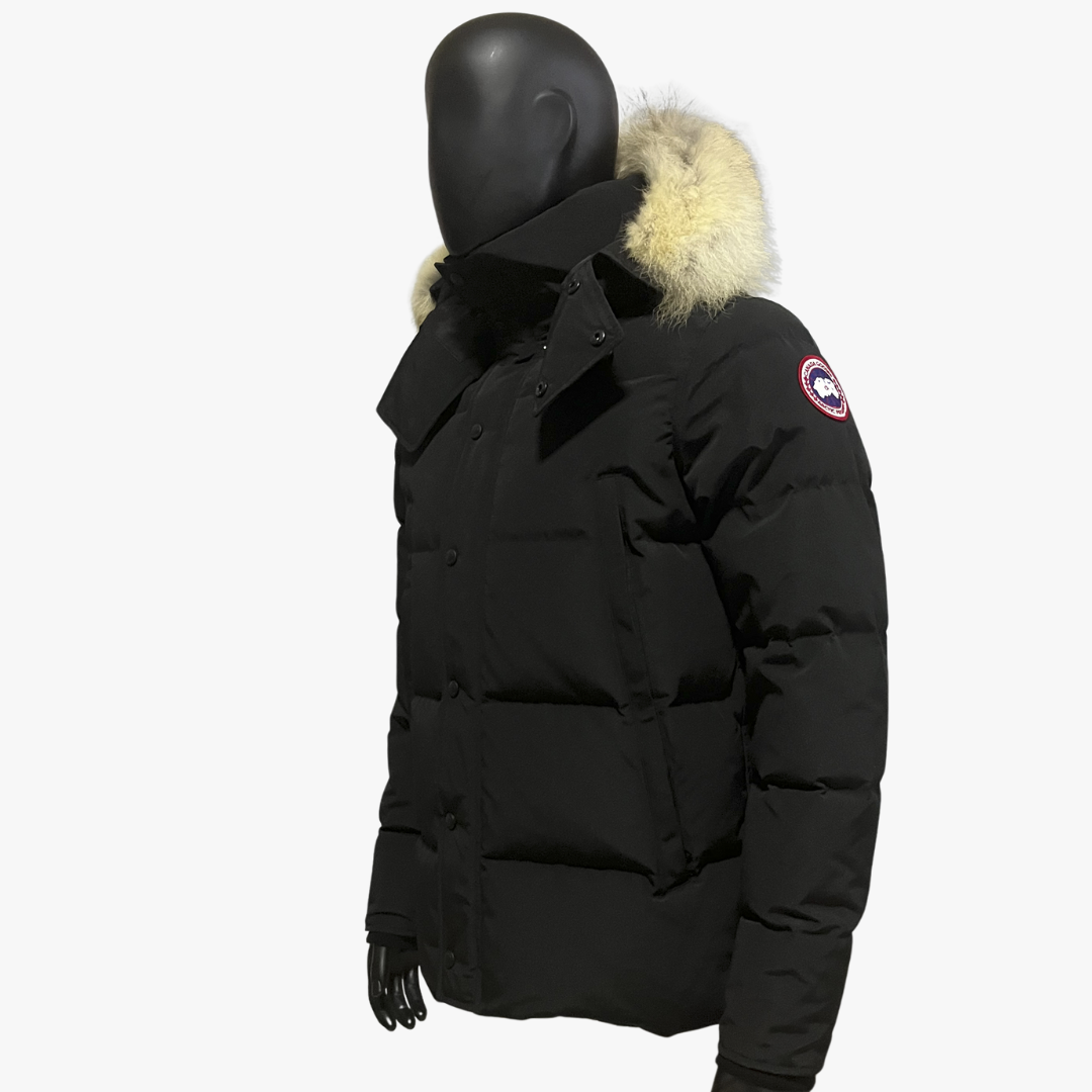 Black/ Red Label Wyndham Hooded Puffer Jacket