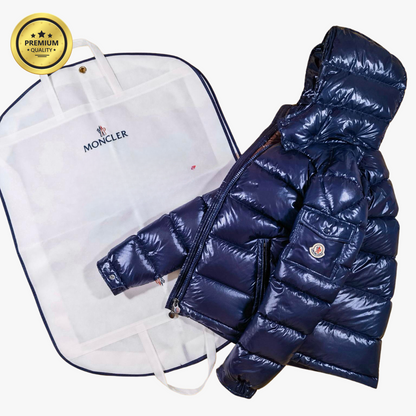 Navy Blue MAYA [Premium Quality] Hooded Puffer Jacket