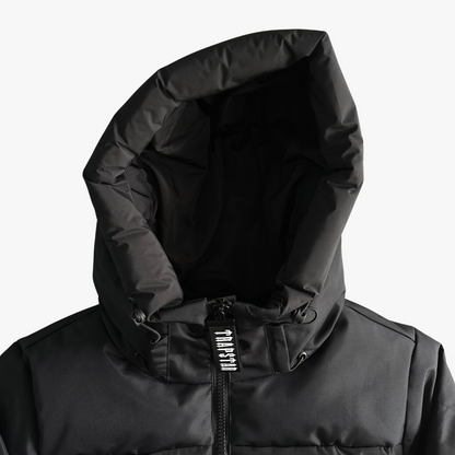Black Decoded Hooded Puffer Jacket