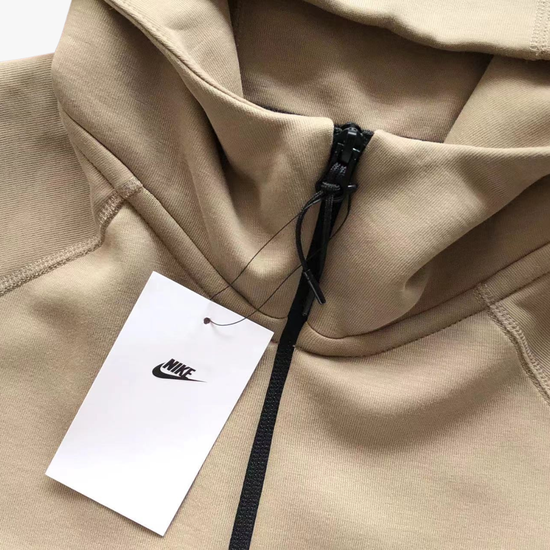 Khaki/ White Tech Fleece Jacket (2023)