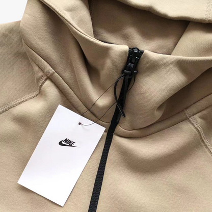 Khaki/ White Tech Fleece Jacket (2023)