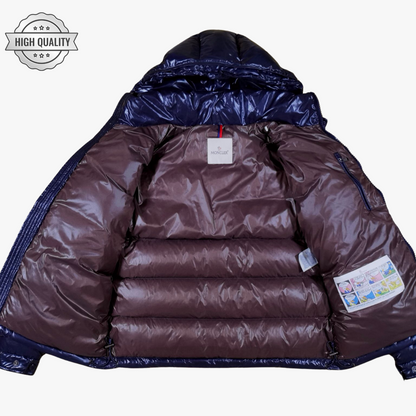 Navy Blue MAYA [High Quality] Hooded Puffer Jacket