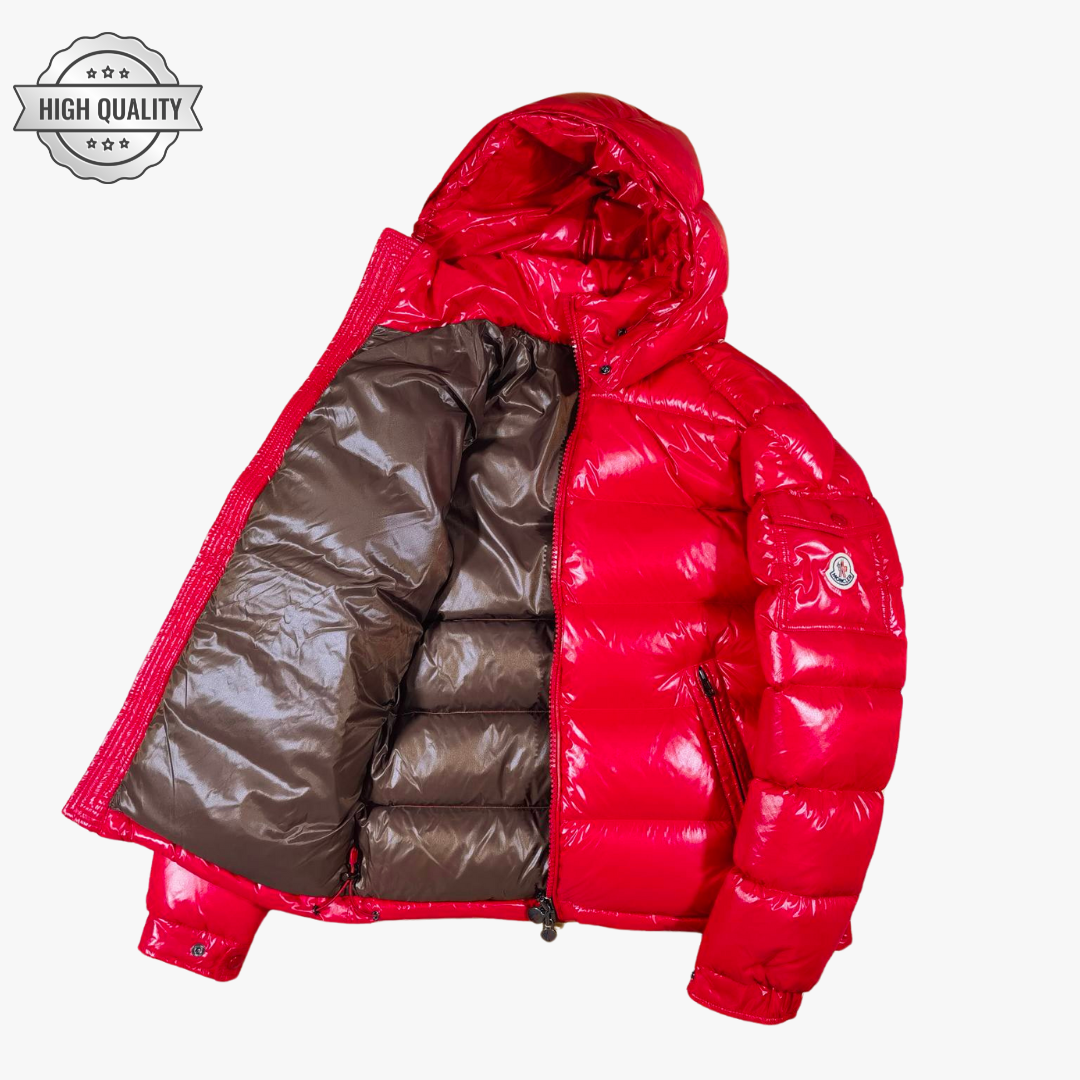 Red MAYA [High Quality] Hooded Puffer Jacket