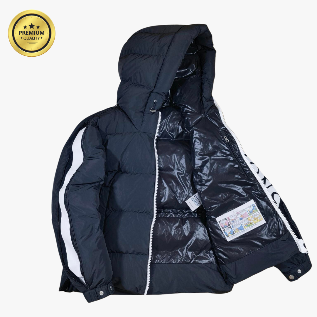 Matt Black IDIL [Premium Quality] Hooded Puffer Jacket