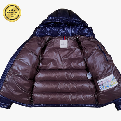 Navy Blue MAYA [Premium Quality] Hooded Puffer Jacket
