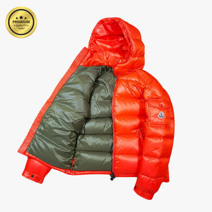 Orange MAYA [Premium Quality] Hooded Puffer Jacket