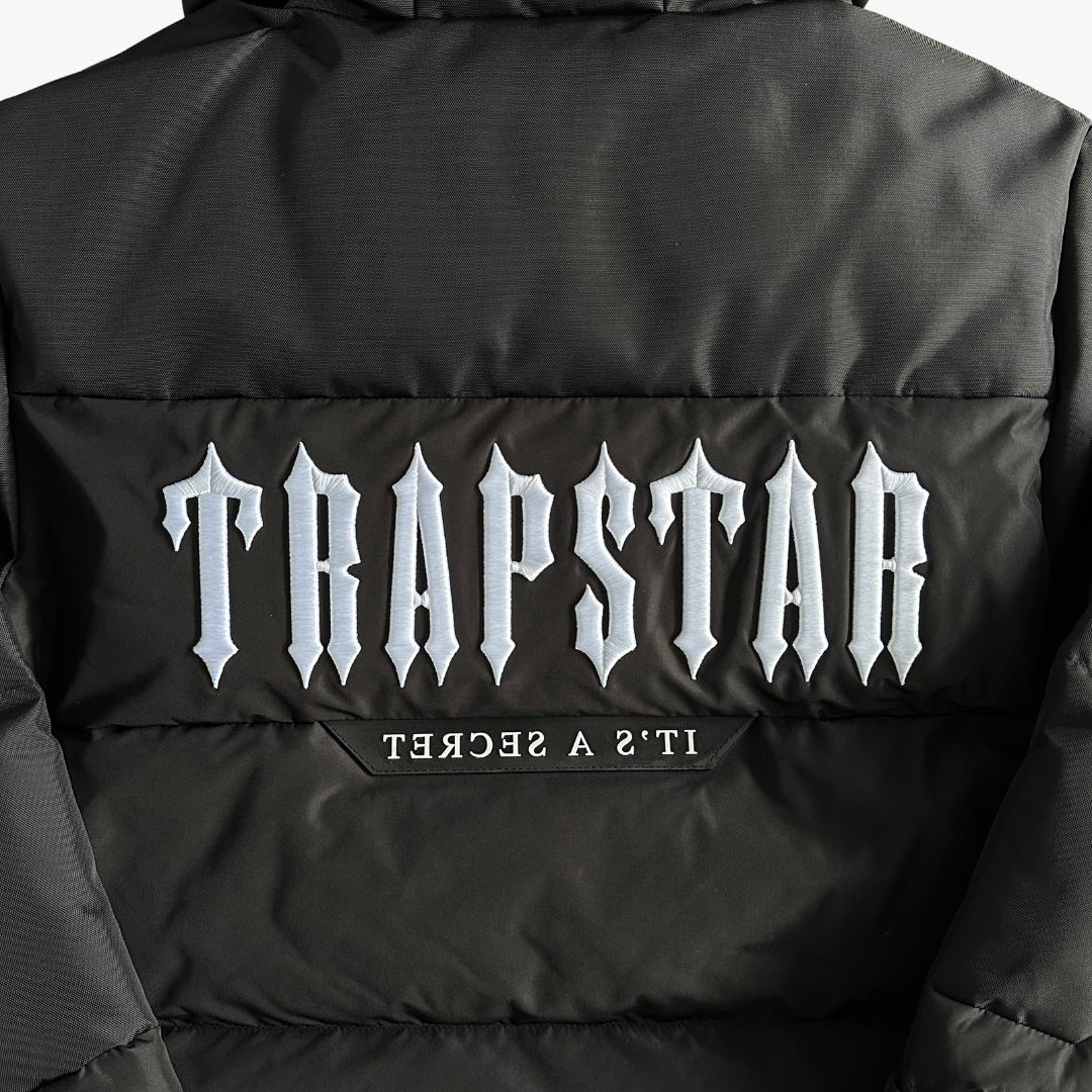 Black Decoded Hooded Puffer Jacket