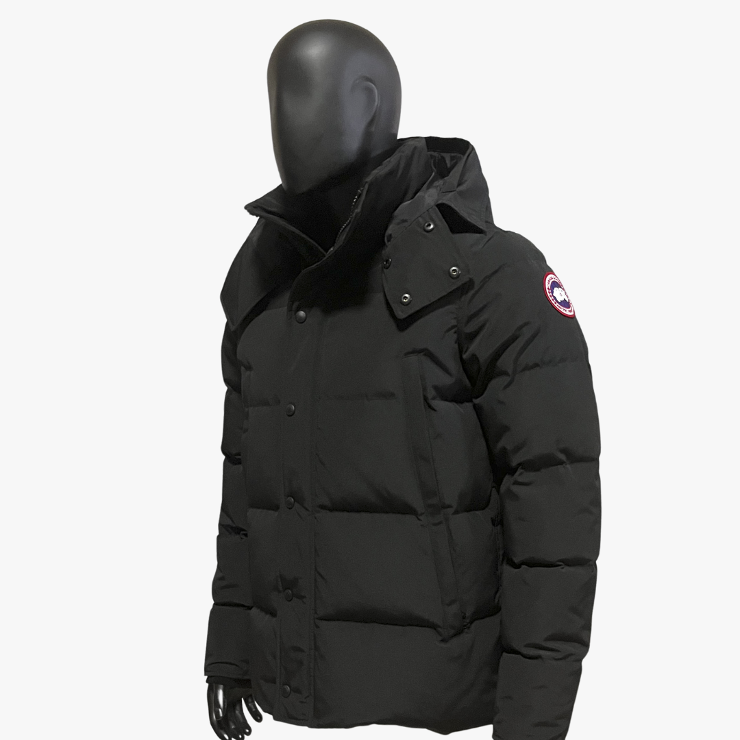 Black/ Red Label Wyndham Hooded Puffer Jacket
