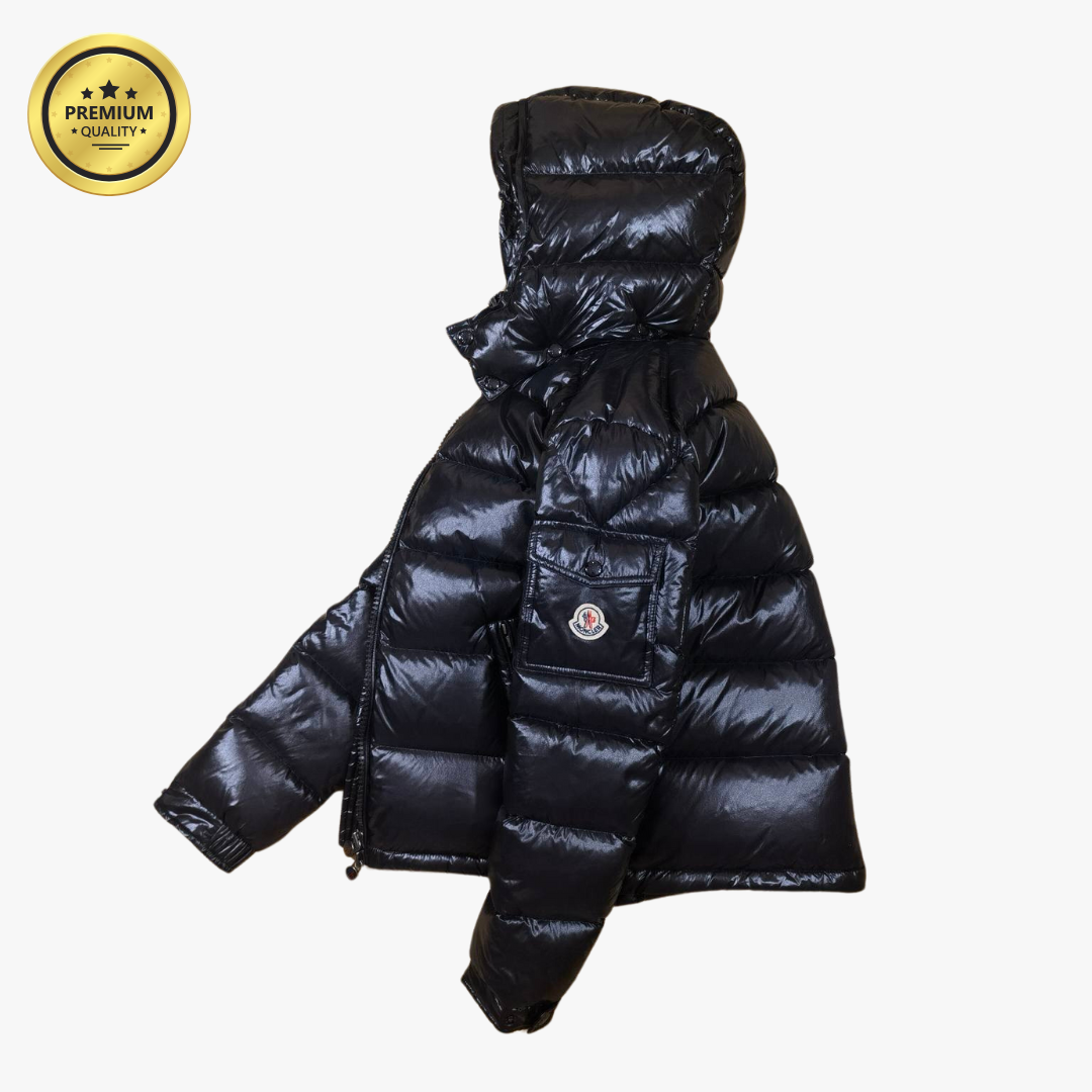 Black MAYA [Premium Quality] Hooded Puffer Jacket