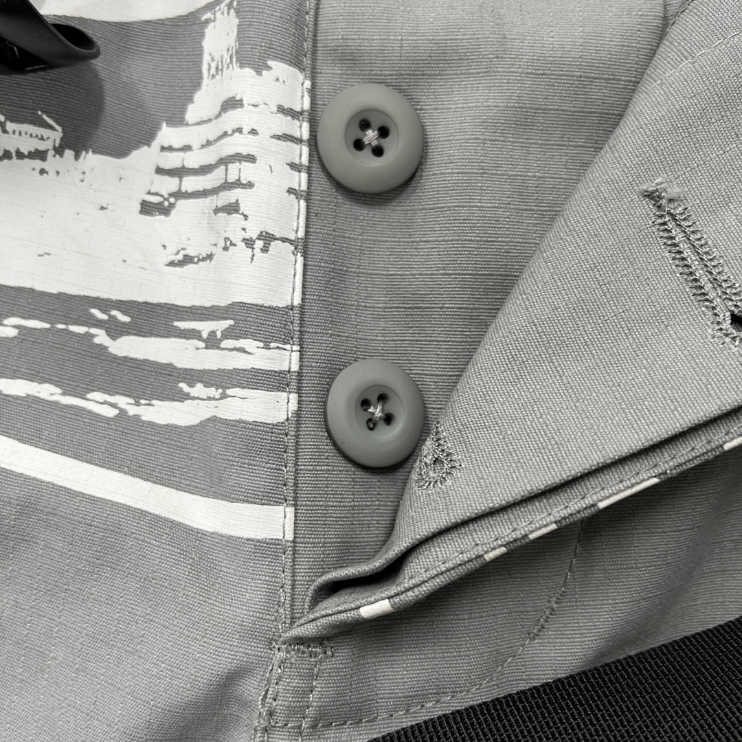 Grey/White Alcatraz Cargo Pants