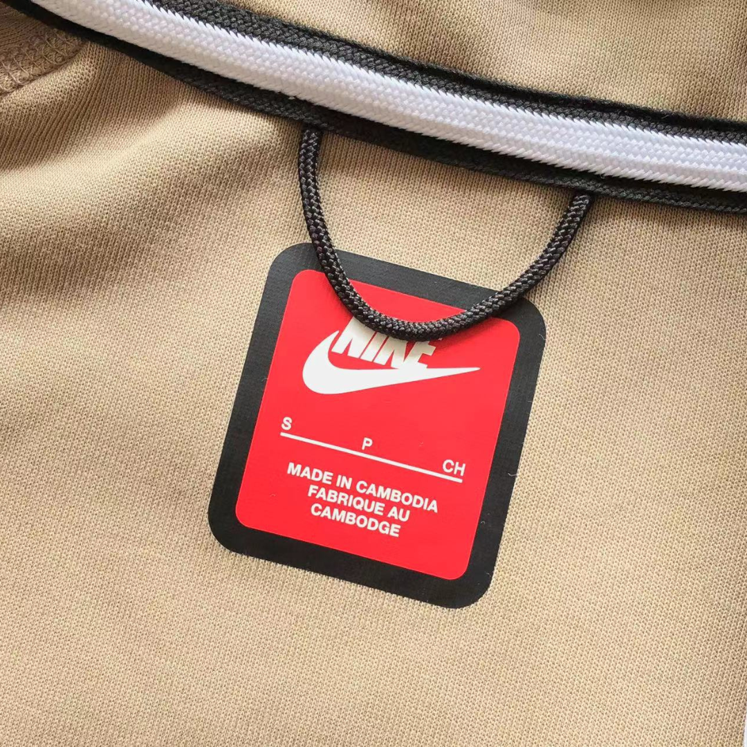 Khaki/ White Tech Fleece Jacket (2023)