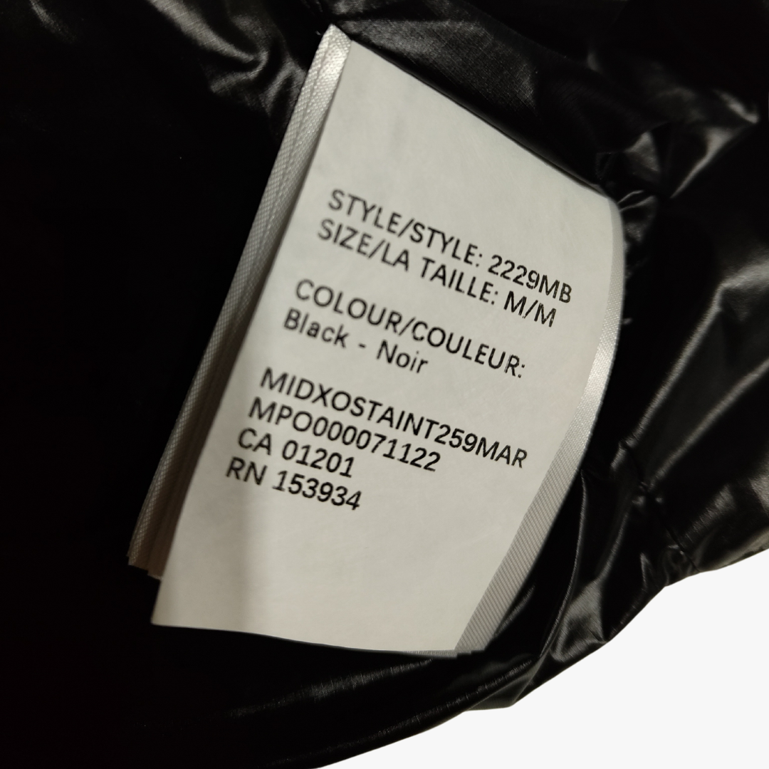 Black/ Black Label Crofton Vest Puffer Jacket