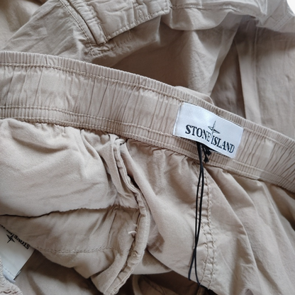 Beige Paracadute Cargo Pants
