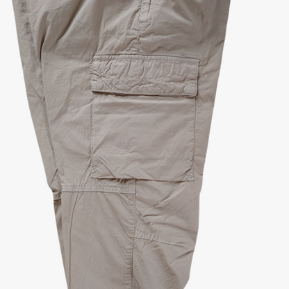 Beige Paracadute Cargo Pants