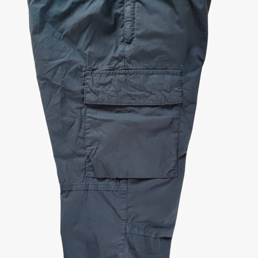 Dark Blue Paracadute Cargo Pants