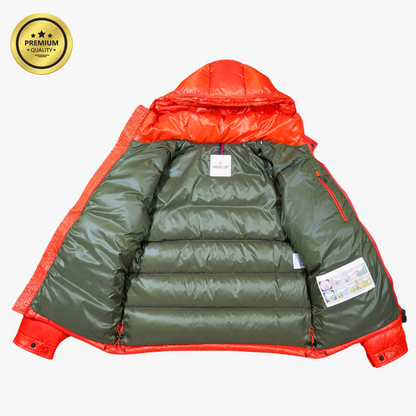 Orange MAYA [Premium Quality] Hooded Puffer Jacket