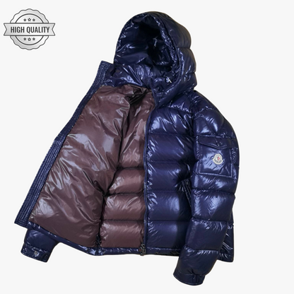 Navy Blue MAYA [High Quality] Hooded Puffer Jacket