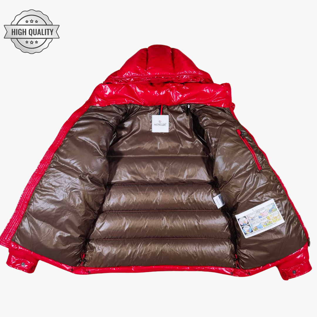 Red MAYA [High Quality] Hooded Puffer Jacket