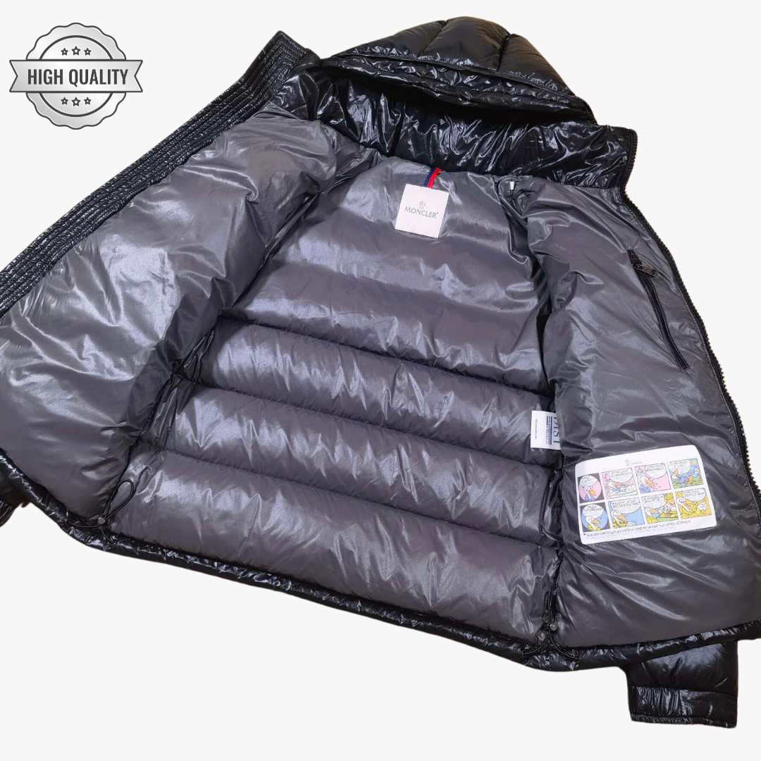 Black MAYA [High Quality] Hooded Puffer Jacket
