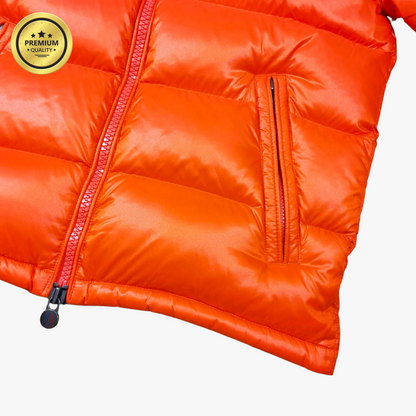 Orange MAYA [Premium Quality] Hooded Puffer Jacket