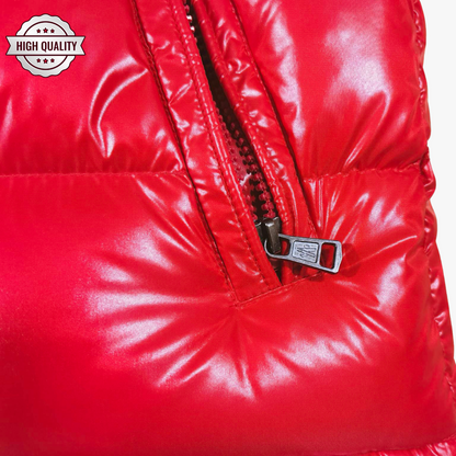 Red MAYA [High Quality] Hooded Puffer Jacket