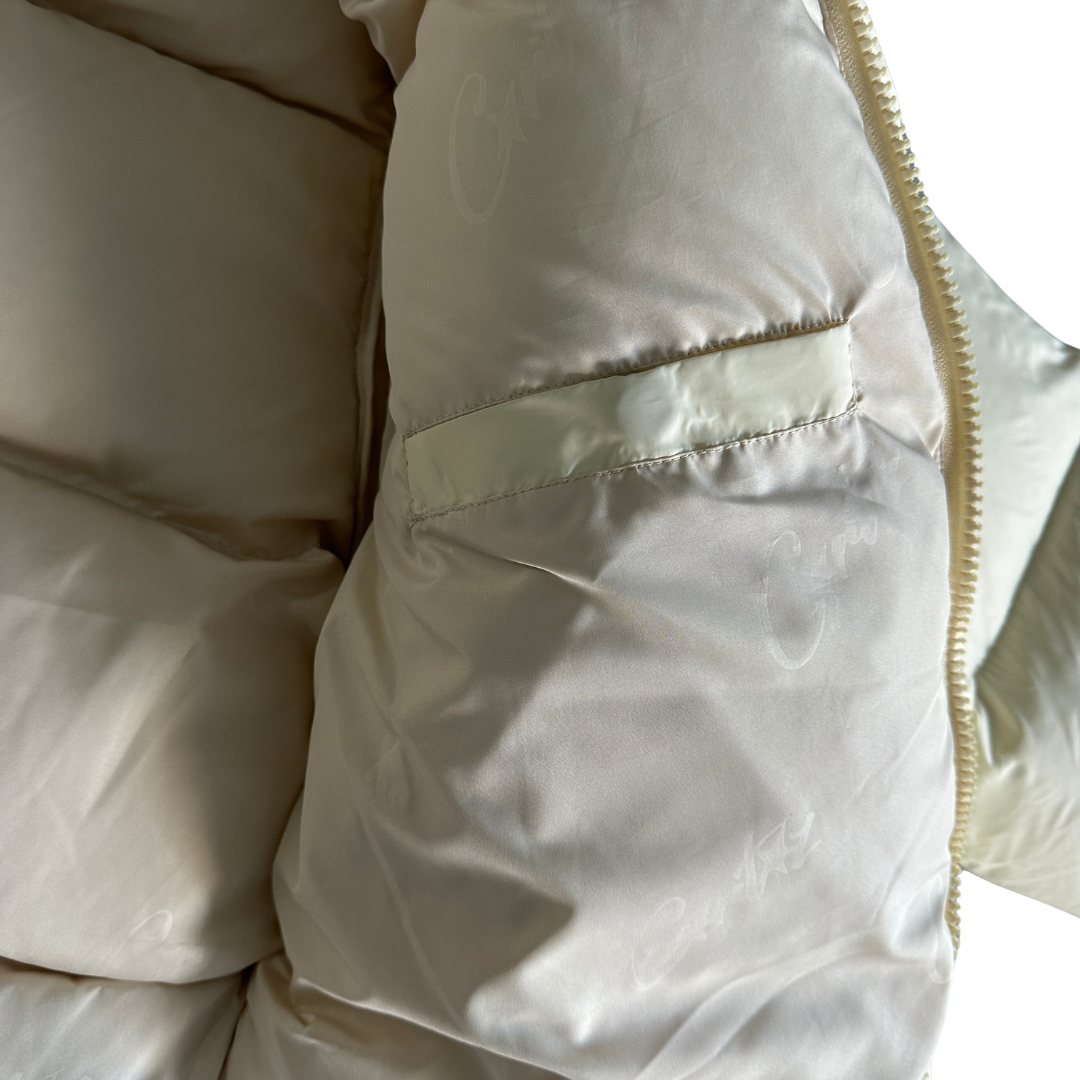 White Bolo V2 Hooded Puffer Jacket