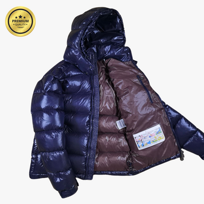 Navy Blue MAYA [Premium Quality] Hooded Puffer Jacket