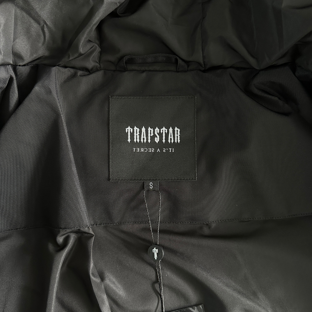 Black Decoded Hooded Puffer Jacket