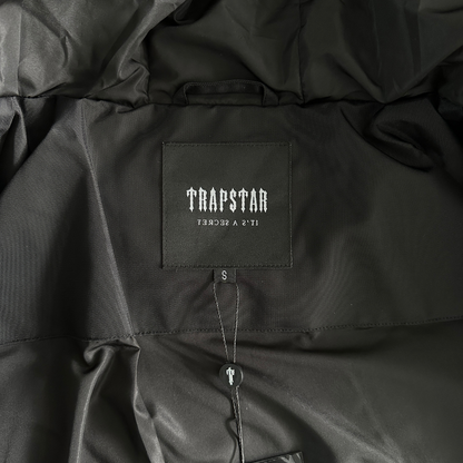 Black Decoded Hooded Puffer Jacket