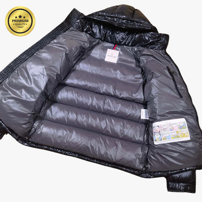 Black MAYA [Premium Quality] Hooded Puffer Jacket