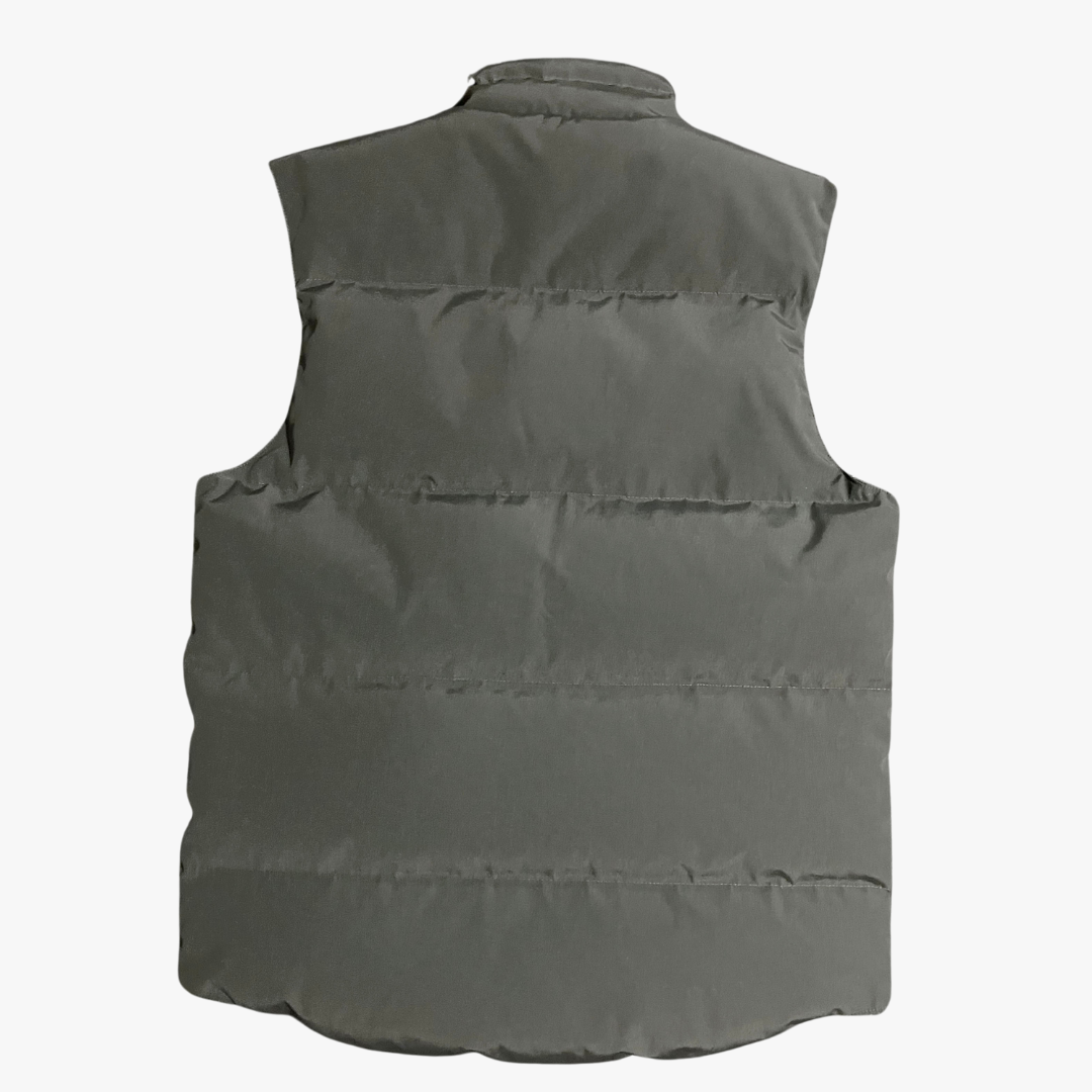 Metalic Grey/ Red Label Garson Vest Puffer Jacket