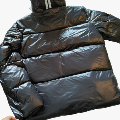 Black/ Black Label Crofton 2252M Hooded Puffer Jacket