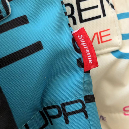 TNF x SPRM Blue Detachable Hood Puffer Jacket
