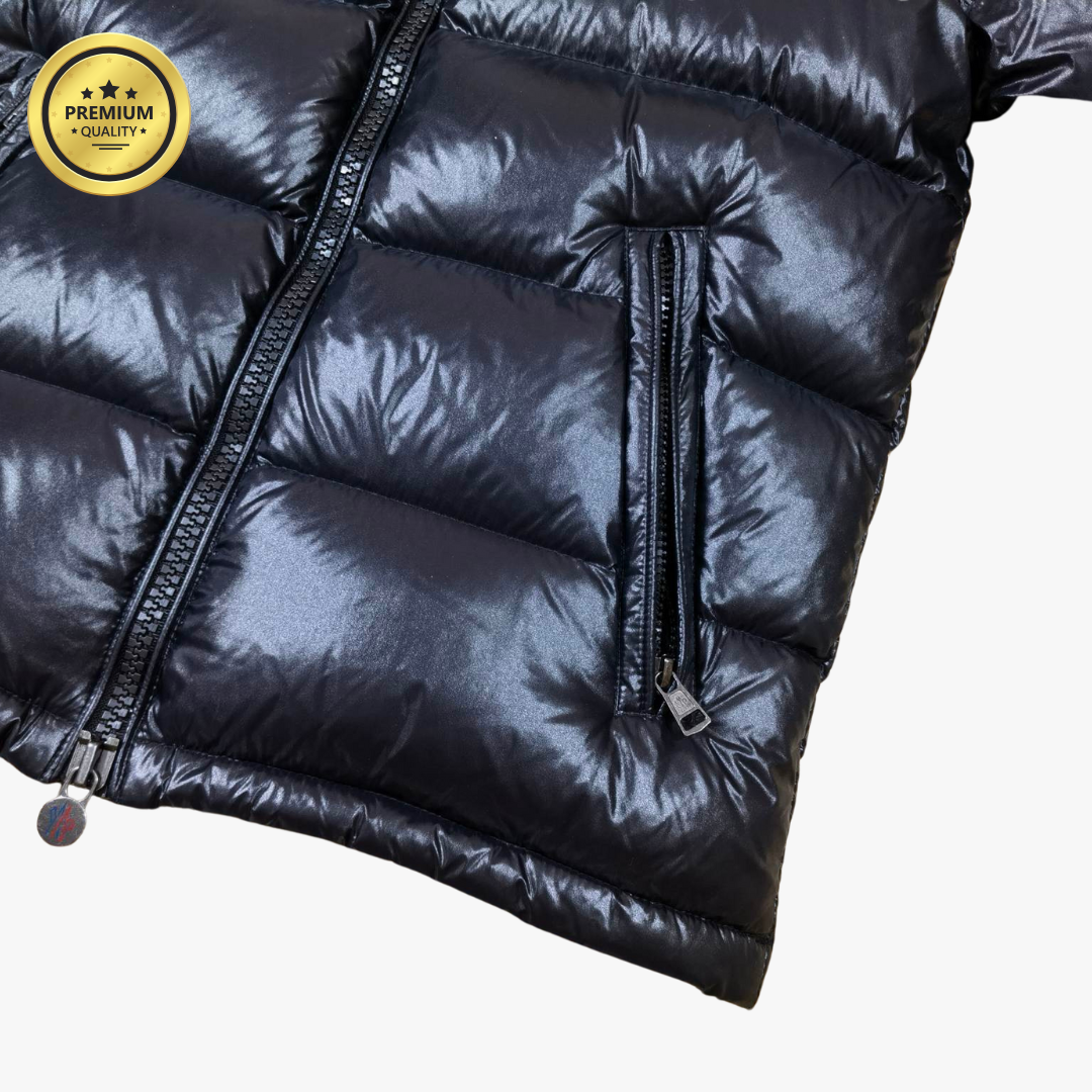 Black MAYA [Premium Quality] Hooded Puffer Jacket
