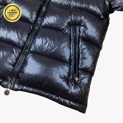 Black MAYA [Premium Quality] Hooded Puffer Jacket
