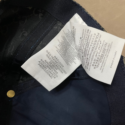 Grey G Cap With Blue/ Red Front Web Stripe