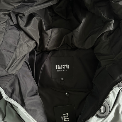 Grey/ Black Decoded Hooded Puffer Jacket