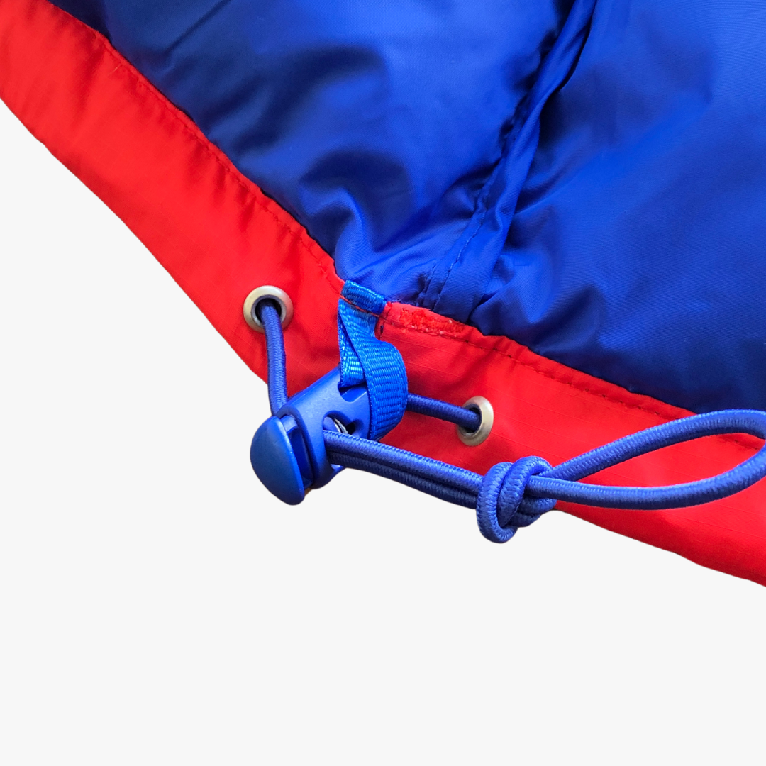 Classic Red/ Blue 700 Puffer Jacket With Detachable Hood