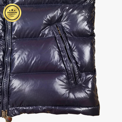 Navy Blue MAYA [Premium Quality] Hooded Puffer Jacket