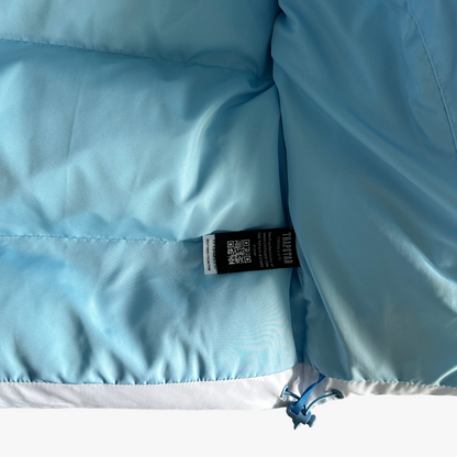 Blue Gradient Decoded 2.0 Hooded Puffer Cashmere Jacket