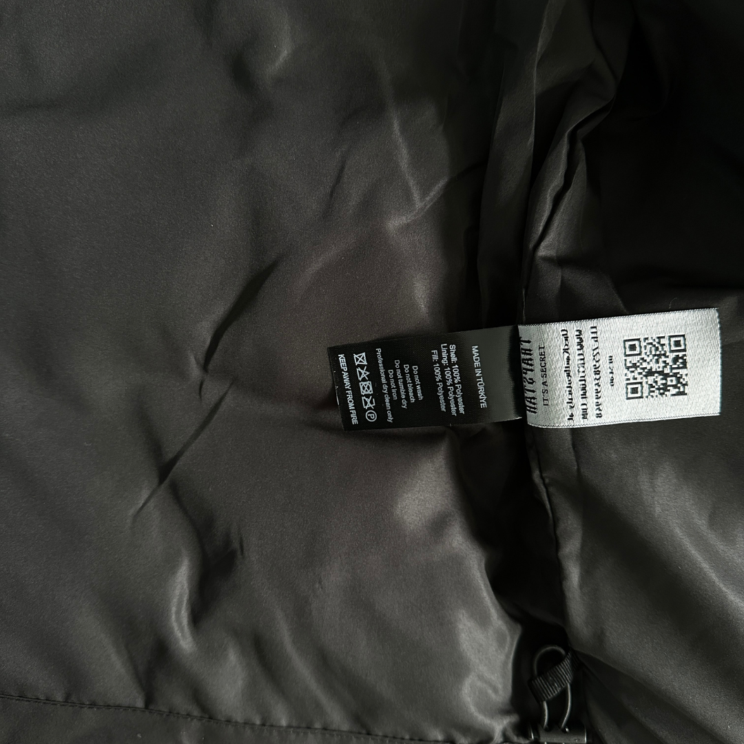 Black Decoded Hooded Puffer Jacket