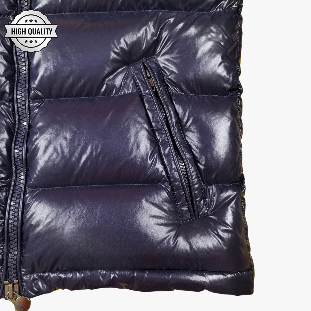 Navy Blue MAYA [High Quality] Hooded Puffer Jacket