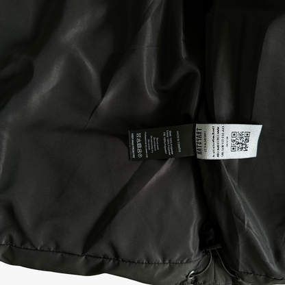Black Decoded Arch Hooded Puffer Jacket