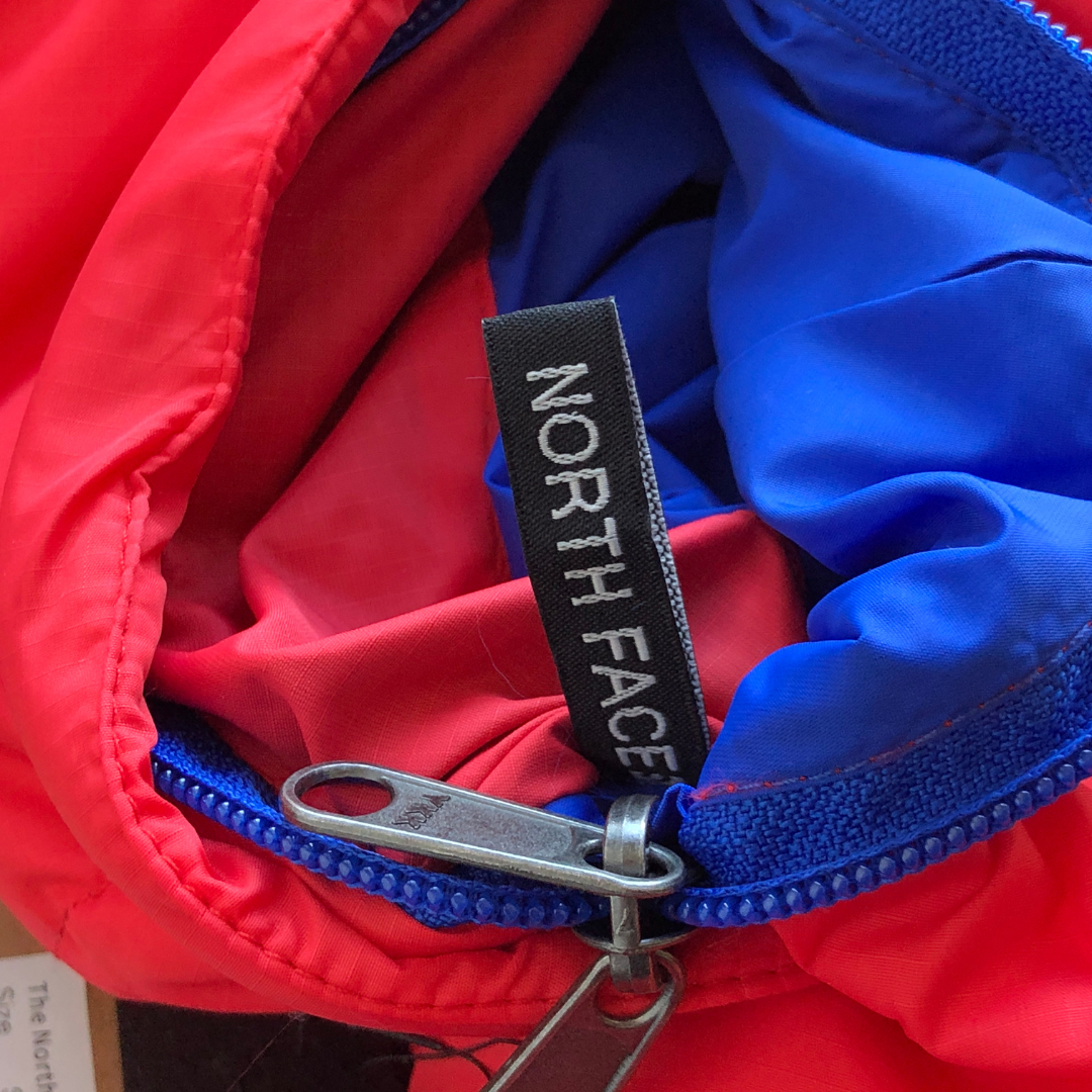 Classic Red/ Blue 700 Puffer Jacket With Detachable Hood