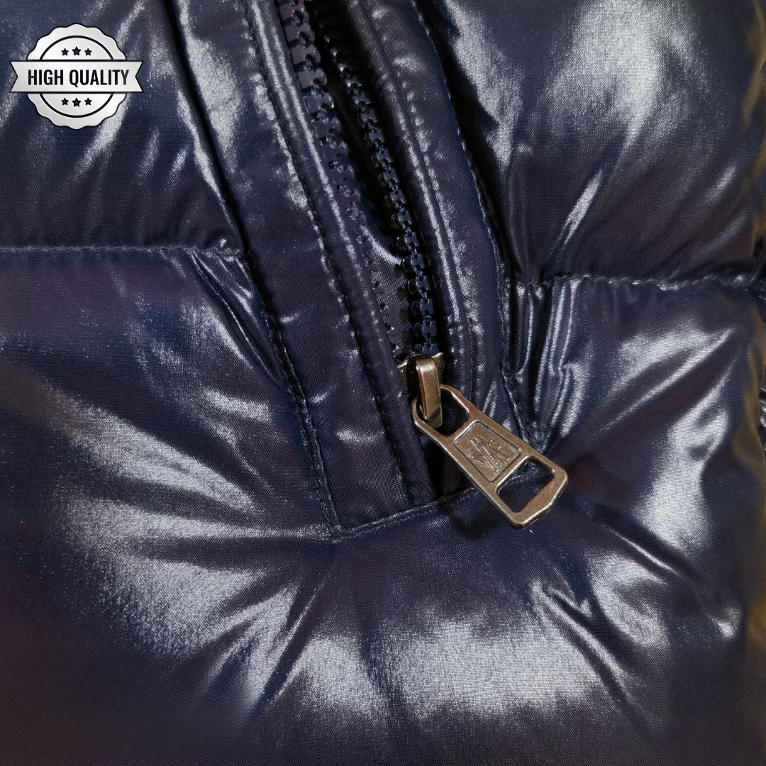 Navy Blue MAYA [High Quality] Hooded Puffer Jacket