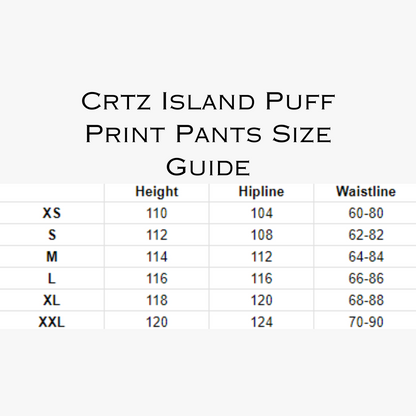 Island Puff Print Pants