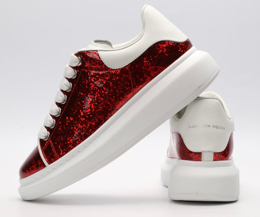 All Strass / White Sole - Blood Red