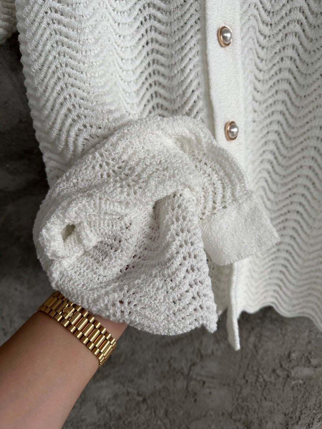 Knitted All White